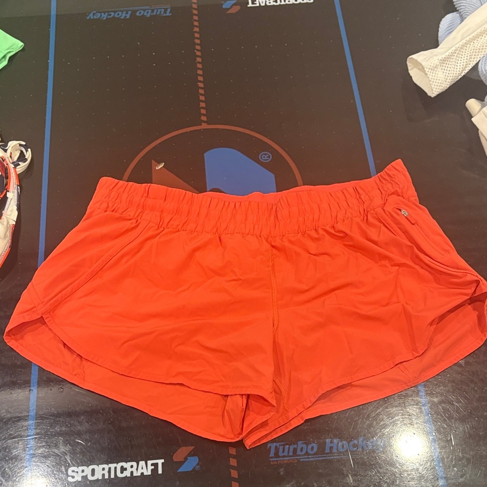 Lululemon Athletica Bright Orange Athletic Shorts